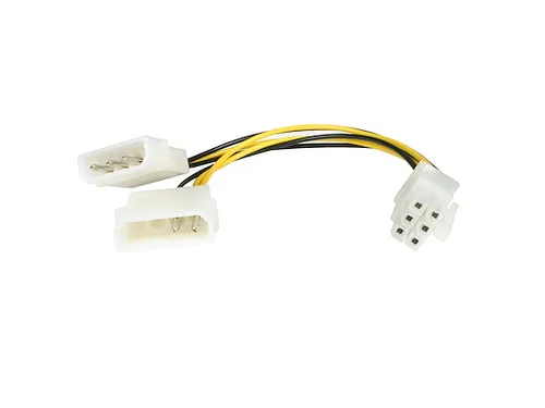 15 cm LP4 naar 6-polige PCI Express videokaart-voedingskabeladapter