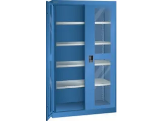 zwaarlastkast met openslaande deuren,HxBxD 1950x1100x641mm,lak RAL5019 - 2