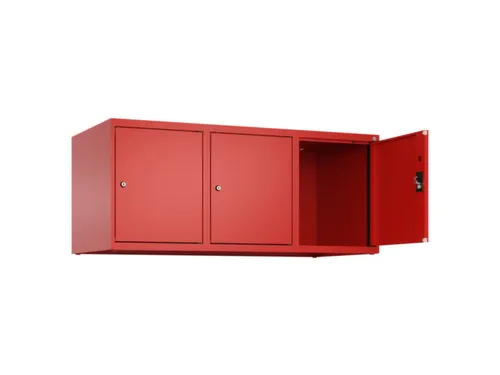 opzetkast,v. locker,3vak.,vak B 400mm,HxBxD 500x1200x500mm