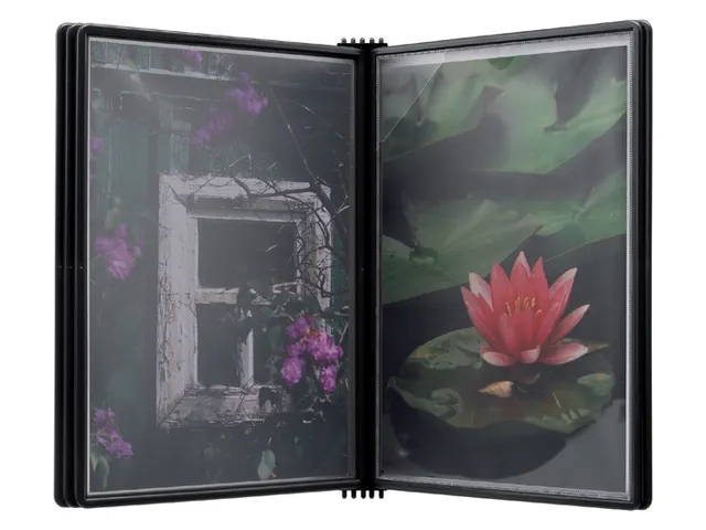 Wandelement Djois Flex-O-Frame A4 met 5 tassen zwart