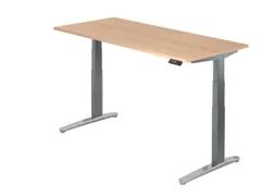 Elektrisch in hgte vst. zit-sta-bureau,HxBxD 650-1290x1800x800mm