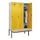 locker met bank,HxBxD 2120x1200x815mm,3vak,vak B 400mm,draaigrendel