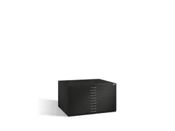 tekeningenkast,HxBxD 760x1350x960mm,romp RAL7021,front RAL3003