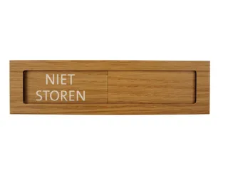 Premium Schuifbord Houtlook Niet Storen 150x40mm - 1