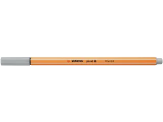 Fineliner STABILO point 88/94 licht grijs 0.4mm - 4