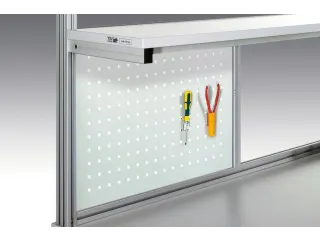 geperforeerde plaat,v. montagetafel,HxB 500x970mm,staal - 1