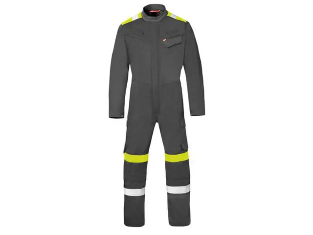 Havep 20335 overall, antracietgrijs/fluo geel, maat 44, per stuk