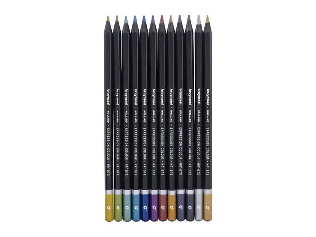 Crayon de couleur Bruynzeel Expression boîte métal 12 couleurs méta