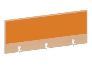 baliepaneel,v. bureau,aanbouw achter,B 1200mm,NE-esdoorn,BN3005-geel - 1