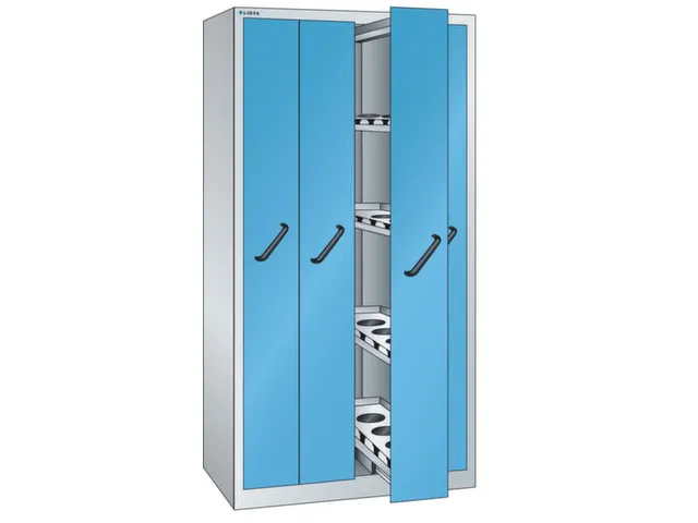 verticale kast,HxBxD 1950x1000x695mm,4uittrekwanden
