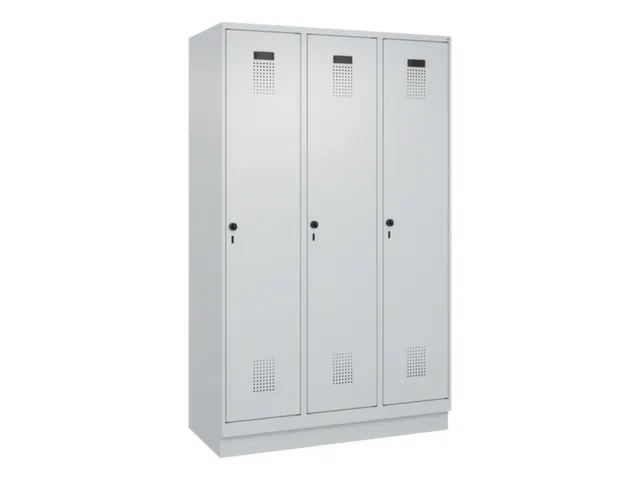 locker voor scheiding van kleding,HxBxD 1950x1200x500mm,3vak