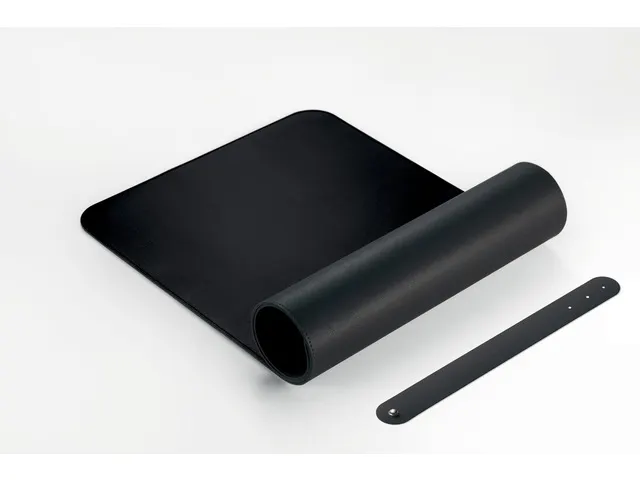 Sous-main Sigel enroulable 800x300x2mm noir-noir simili cuir