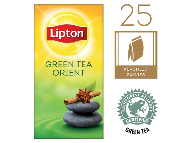 Thee Lipton Green Tea Balance Oriënt met envelop 25stuks