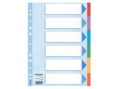 Tabbladen Esselte A4 11-Gaats Karton 6-Delig Kleur