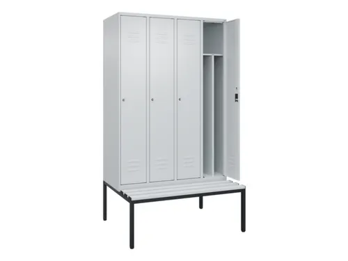 locker voor scheiding van kleding,HxBxD 2120x1200x815mm,4vak