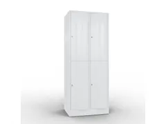 lockerkast cil.slot 1950x770x640mm 2x2 vakken RAL7035 front RAL7035