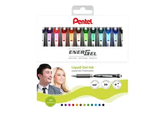 Gelschrijver Pentel BL77 Energel medium assorti 12 stuks - 2