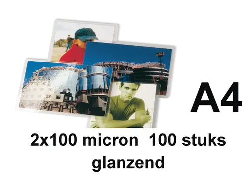 Lamineerhoes Gbc A4 100 Micron glanzend
