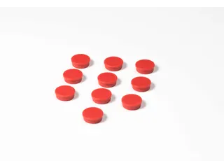 Memomagneten Smit Visual 25mm Rood Rond 10 stuks - 1