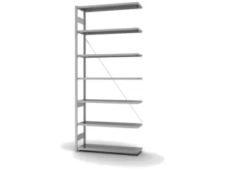 systeemstelling,aanbouwveld,HxBxD 3000x1310x435mm,vakl. 215kg - 2