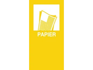 magneetsticker PAPIER geel - 2