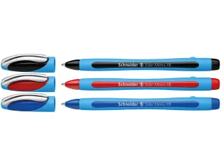 Balpen Schneider Slider Memo XB 1,4mm kogelbreedte, etui a 3 stuks - 2