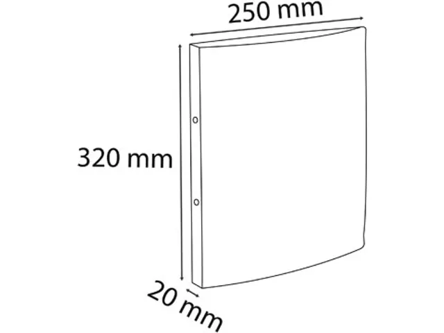 ringmap Chromaline A4 2 ringen van 15 cm assorti
