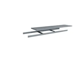 legbord,v. breedvakstelling,BxD 2500x600mm,vakl. 350kg,verzinkt
