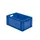 Euronorm-stapelbak 51l 270x600x400mm Wanden/bodem Gesloten Blauw