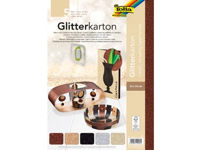 Glitterkarton classic | ArtSupplyShop.nl