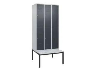 Dubbeldekse dekenkist,HxBxD 2120x900x815mm,3x2vak.,vak B 300mm - 1