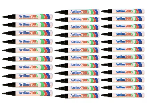 Viltstift Artline 700 rond 0.7mm Zwart Voordeelbundel