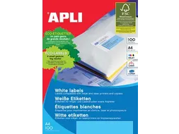 Apli Witte Etiketten A4 199.6x289.1mm