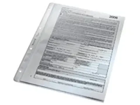 OUTLET Showtas Leitz 4740 A4 4-gaats 0.12mm PP transparant 100 stuks