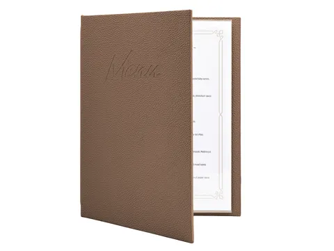 Menukaart Securit Signature A4 bruin