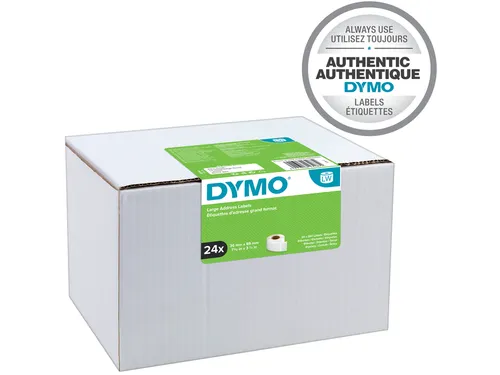 Etiket Dymo LabelWriter adressering 36x89mm 24 rollen á 260 stuks wit