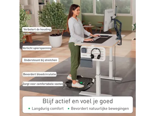 Ergo Active anti-vermoeidheidsmat 605x60x681mm zwart