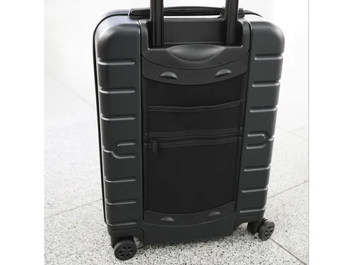 Reistrolleyset JSA 3-delig mat zwart gerecycled ABS