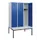 locker met bank,HxBxD 1950x1200x815mm,3vak,vak B 400mm,cilinderslot