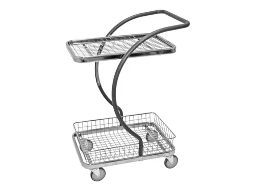 etagewagen,draagverm. 120kg,2etage(s),laadvl. LxB 595x360mm,staaletage