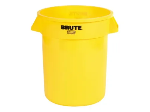 universele container,75l,HxØ 580x495mm,romp PE geel