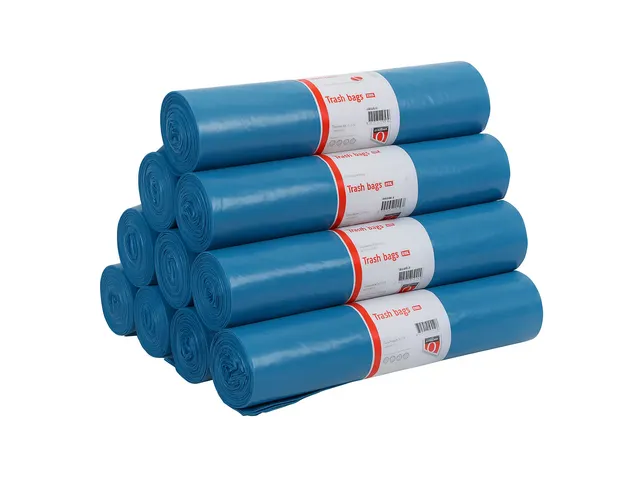 Afvalzak Quantore LDPE T70 240L blauw 65/25x140cm Voordeelbundel