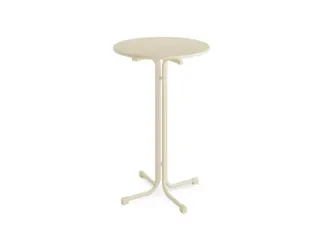 statafel,HxØ 1090x800mm,rond,4voeten zandkleuren,blad MDF - 1