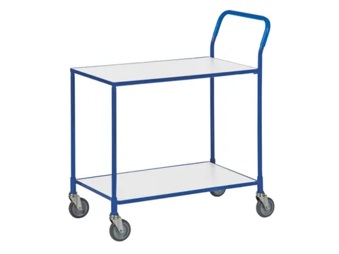 tafelwagen,draagverm. 150kg,2xstaalplaat,laadvl. LxB 760x430mm