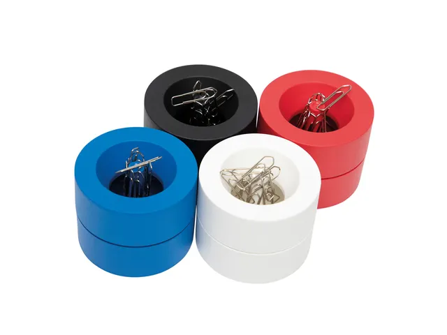 Papercliphouder MAULpro magnetisch recycled Ø73x60mm blauw