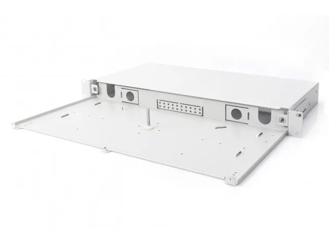 Glasvezel-lasdoos 1U snelontgrendeling M20/M25 kabelinvoer grijs