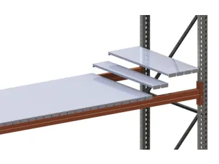 legbord van plaatstaal,v. palletstelling,BxD 2700x1100mm,vakl. 2700kg - 2