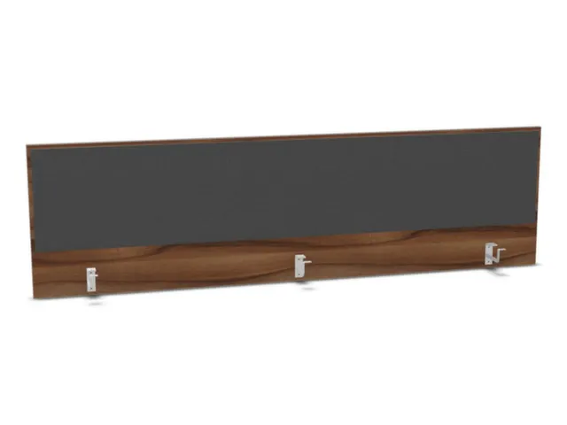 opzetpaneel bureau aanbouw achter NP-tiepolo nut antraciet 2000mm