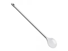 Lepel rond kunststof wit 45cm