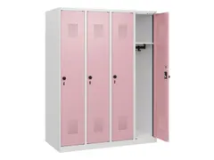 schoollocker,HxBxD 1530x1200x500mm,4vak,vak B 300mm,draaigrendel
